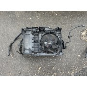 Вентилятор радіатора з дифузором Peugeot 407, Citroen C5 I, II, 9656849780, 1253N8, 1253T3, 1253R9, 1253L5, 1253L6