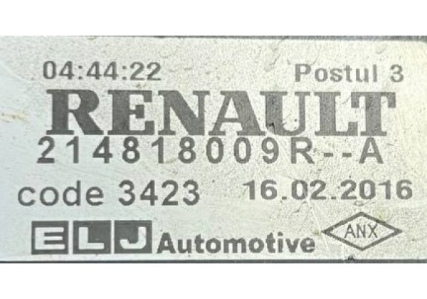 Дифузор вентилятора охолодження Renault Logan 2, Sandero 2, Captur, Dokker, Duster, Clio 4, 0.9 TCe, 1.2 16V, 1.5 DCi, 214816812R, 214753416R, 214818009R