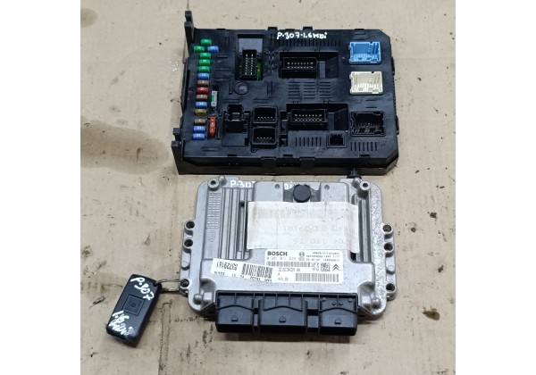 Комп'ютер, блок керування двигуном, комплект запалювання Пежо 307 1.6 хді, 9653958980,0281011629,9660105980,BSI2004,H05-01.