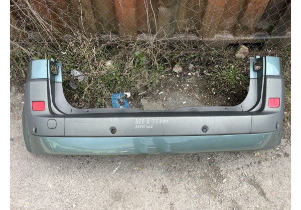 Бампер задній Renault Scenic II, короткий , код фарби TED97