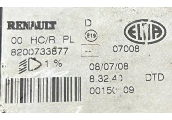 Фара права передня Renault Sandero, 08-13, 8200733877