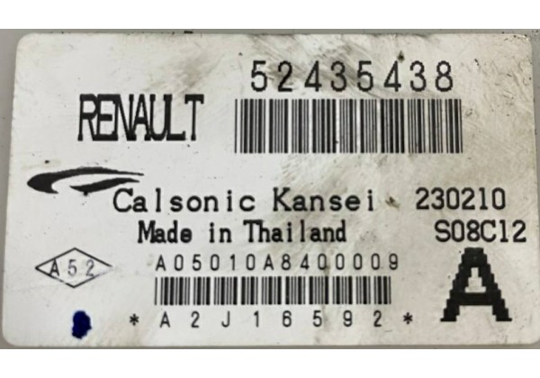 Блок управління кондиціонером Renault Laguna 3, 52435438