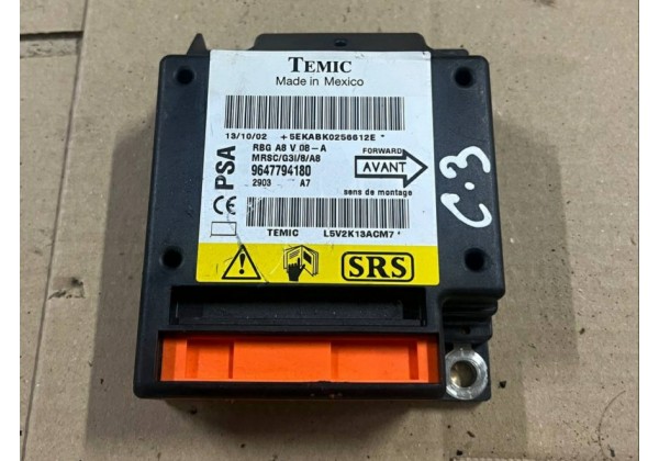 Блок управління AIRBAG Citroen C3, 9647794180