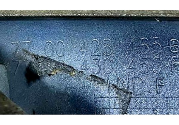Накладка пісвітки номерного знака Renault Scenic, 7700428465, 7700430450