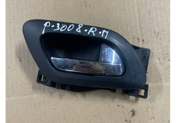Ручка внутрішня правої передньої задньої дверки Citroen C3, Peugeot 3008, 5008, 9144F9, 9683446577, 9683446077, 9144G3