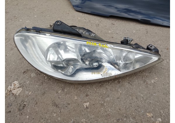 Фара права Peugeot 206 2002- (Прозоре скло), 9628666780