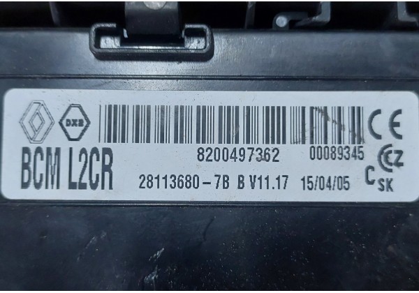 Комплект запалювання, ЕБУ, комп'ютер Renault Modus, 1.5 DCi, 8200398934, 8200449080, 8200497362
