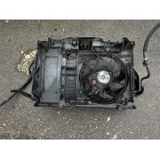 Вентилятор радіатора з дифузором Peugeot 407, Citroen C5 2.0 16V, 9646474680