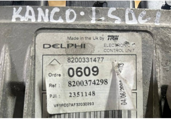 Комплект запалювання Renault Kangoo, 1.5 DCi, 8200374298, 8200331477, 8200332769