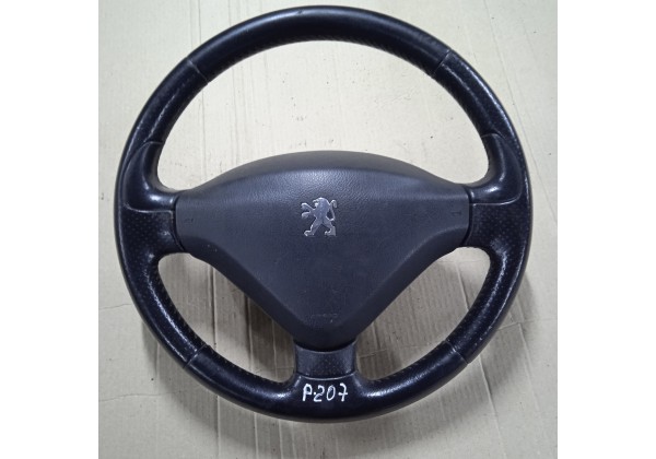 Кермо обшите шкірою з подушкою AIRBAG Peugeot 207, 4112JA, 4109GX