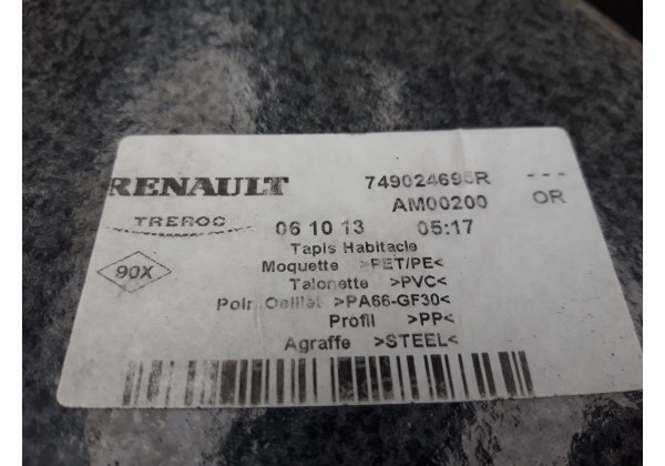 Ковролін салона Renault Sandero 2, 749024695R *