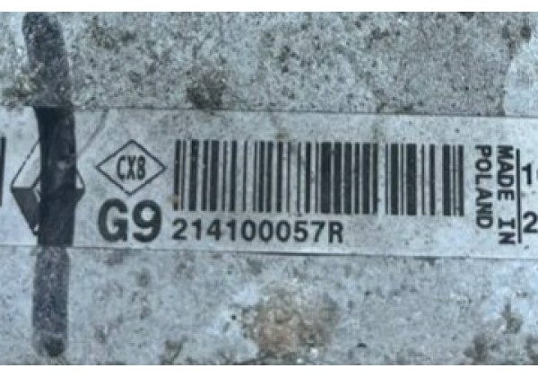 Радіатор системи охолодження двигуна Renault Fluence, Megane 3, 1.6 DCi, 2.0 TCe, 2.0 DCi, 214100057R