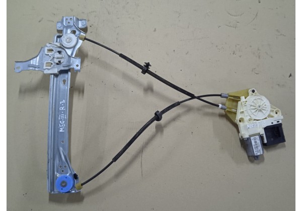 Склопідйомник правої задньої дверки Renault Megane 3, 827306548R, 827200008R