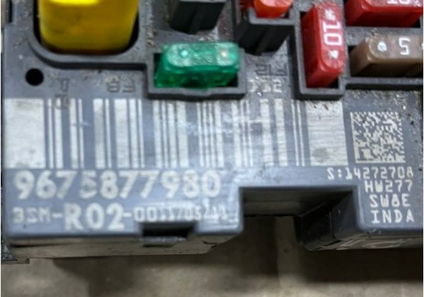 Блок запобіжників, модуль BSM R02 Citroen, Peugeot, 6500HK, 9675877980