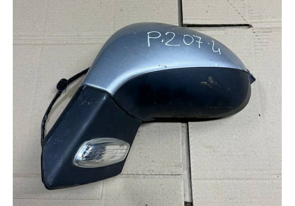 Дзеркало ліве Peugeot 207, 06-12, 5+4 контактів, колір EZR, 8149ZG, 96806498XT