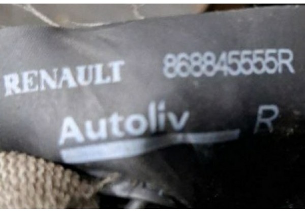 Ремінь безпеки передній правий Renault Logan 2, Sandero 2, 868845555R, 621088800C