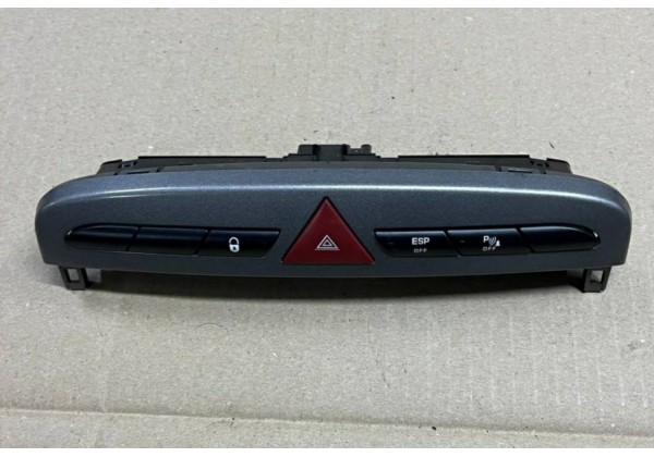 Блок кнопок в торпедо, аварійка, блокування дверей, ESP, parking, Peugeot 308, 07-13, 649021, 9659417477