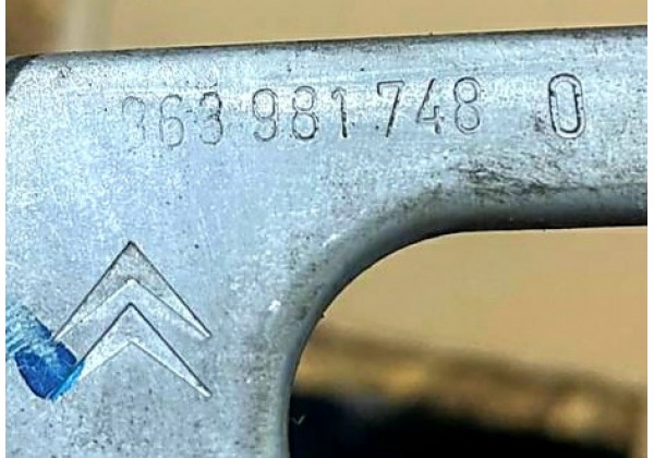 Склопідйомник задньої лівої дверки механічний Citroen C3, 02-09, 9639817480