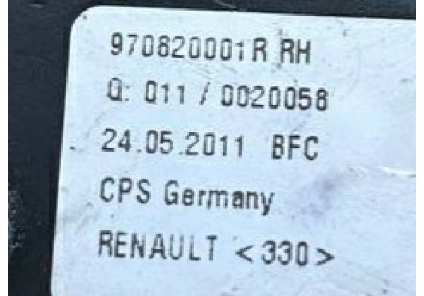 Замок даху правий Renault Megane 3, кабріолет, 970820001R