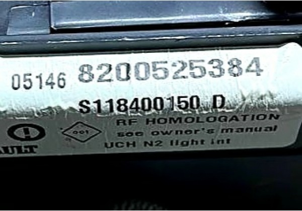 Комплект запалювання, ЕБУ, комп'ютер, Renault Megane 2, Scenic 2, 2.0 16V, 8200321263, 8200387138, S118400150 D, 8200525384