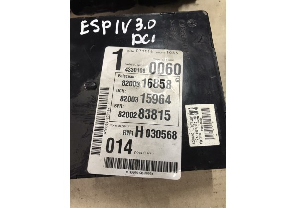 Комплект запалювання Renault Espace 4, Vel Satis, 3.0 DCi, 8200453261, 8200050919, 8973804220, 2758003850, 8200316858, 8200315964, 8200283815