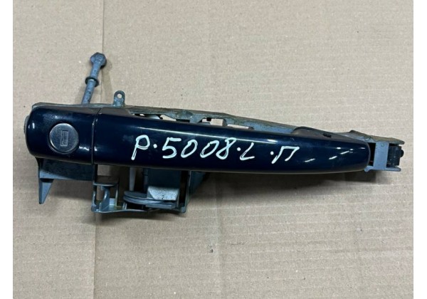 Ручка зовнішня передньої лівої дверки Citroen C3, Peugeot 3008, 5008, 09-16, 9101KJ, 9101KH, 9688668180, 9684560080