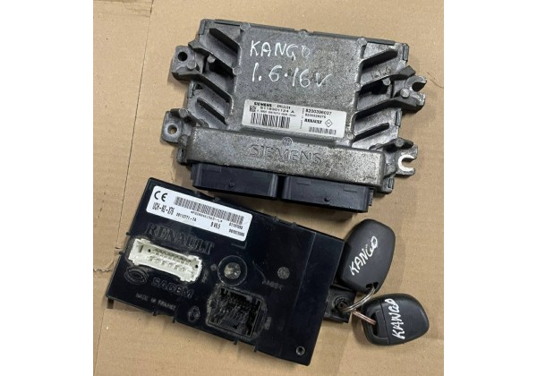 Комплект запалювання, ЕБУ, комп'ютер Renault Clio 2, Kangoo, 1.6 16V, 8200396037, 8200326375, S118301124 A, 8200461565 
