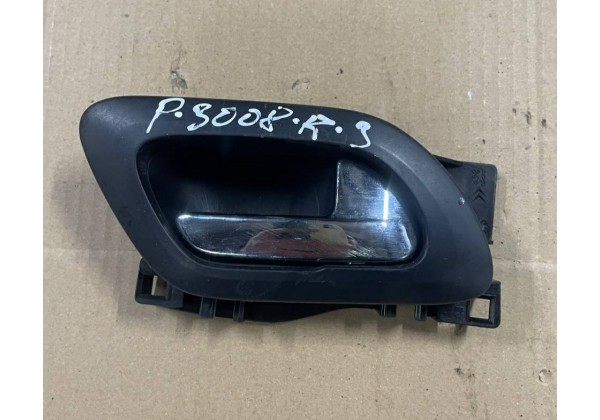 Ручка внутрішня правої передньої задньої дверки Citroen C3, Peugeot 3008, 5008, 9144F9, 9683446577, 9683446077, 9144G3